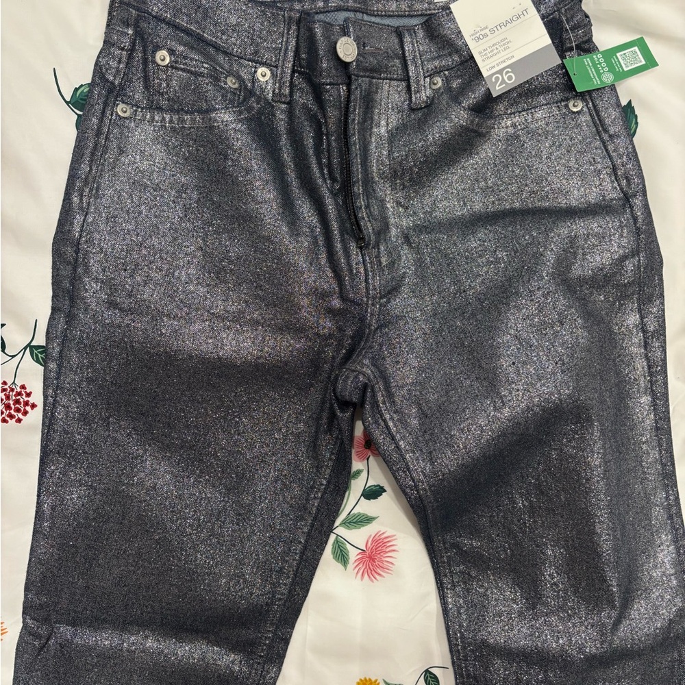 Gap Shimmering Metallic Jeans